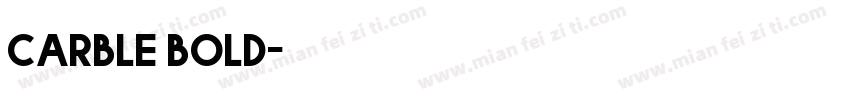 carble bold字体转换